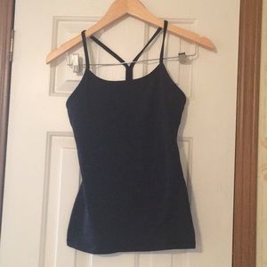 LULU Lemon Black Racerback Tank Top
